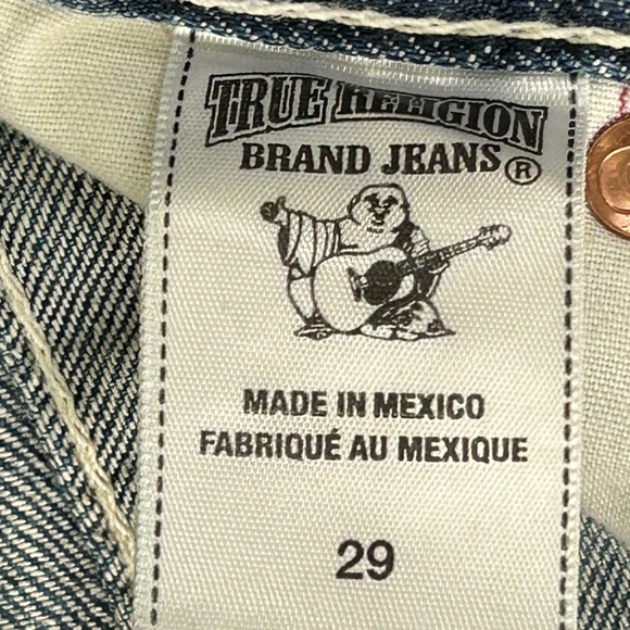 True Religion Men's Slim Blue Jeans Sz 29 - Picture 9 of 13